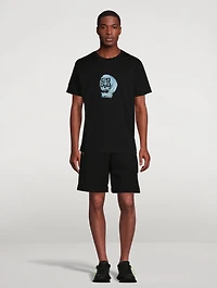 Cotton Board Shorts With Bonded Branding