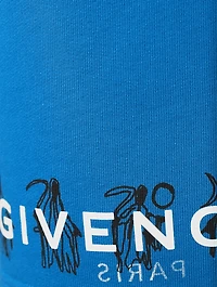 Felpa Shorts With Reaper Print