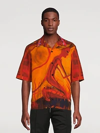 Hawaiian Shirt With Reaper Print