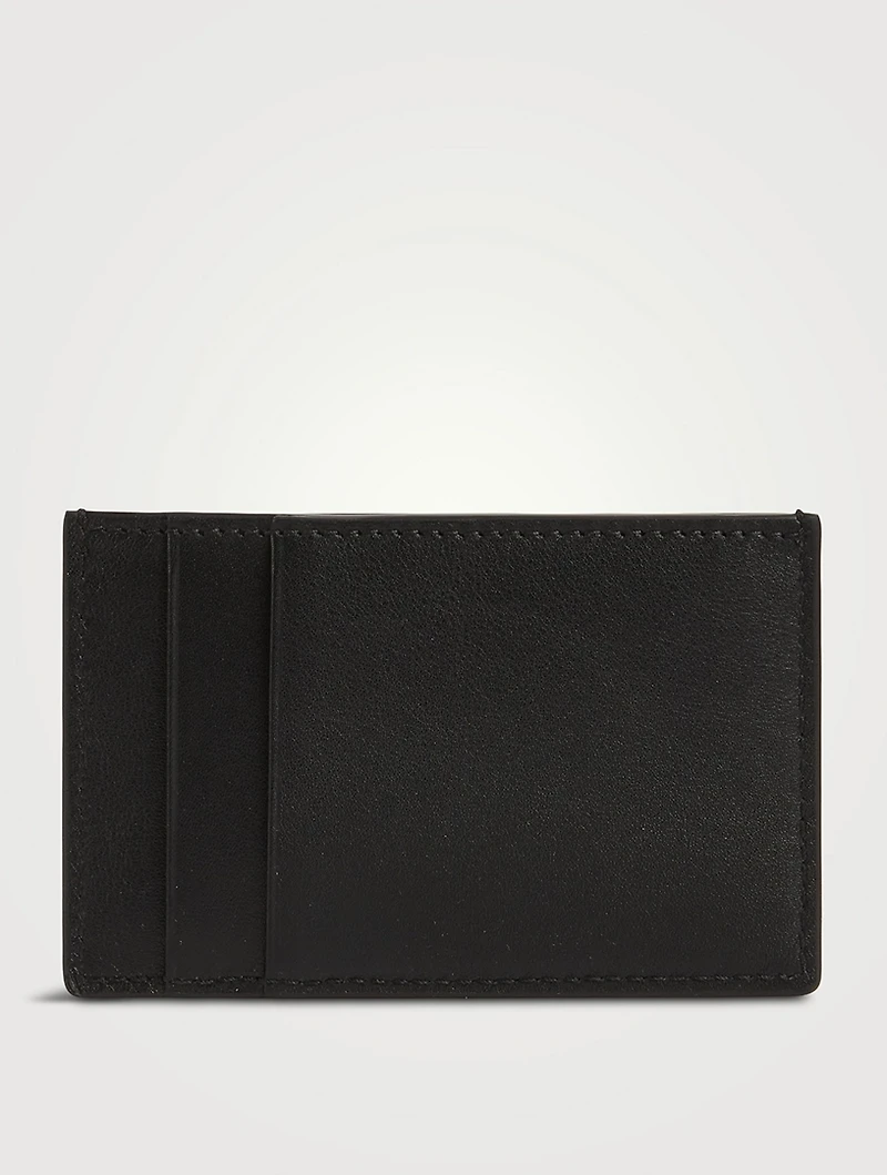 Leather Skull In Hand Card Case