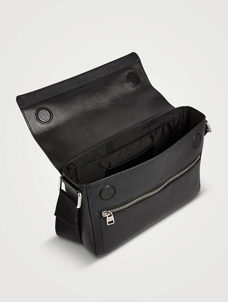 Leather Crossbody Messenger Bag