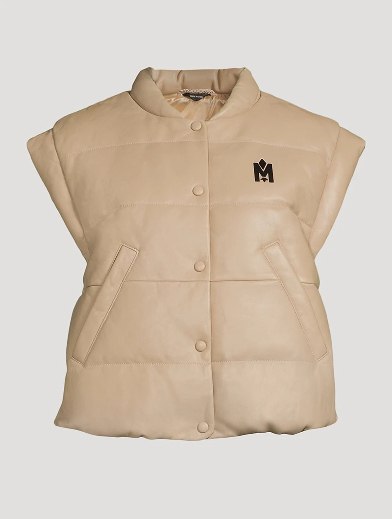 Pasha Down Leather Vest