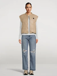 Pasha Down Leather Vest