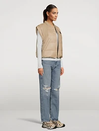 Pasha Down Leather Vest