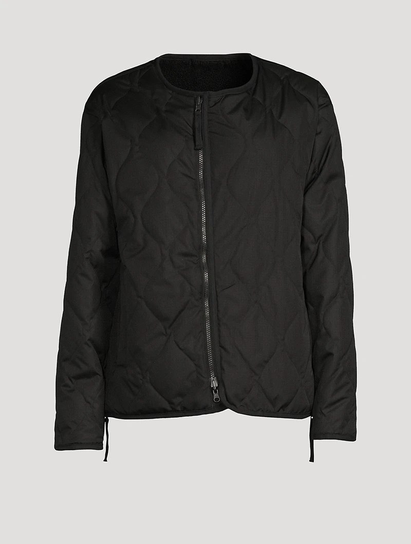 Reversible Down And Faux Shearling Jacket