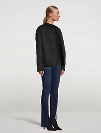Reversible Down And Faux Shearling Jacket