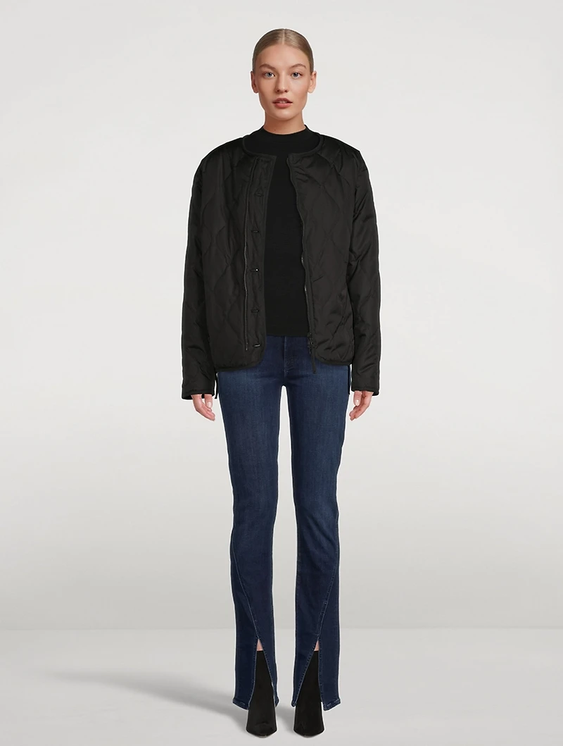 Reversible Down And Faux Shearling Jacket