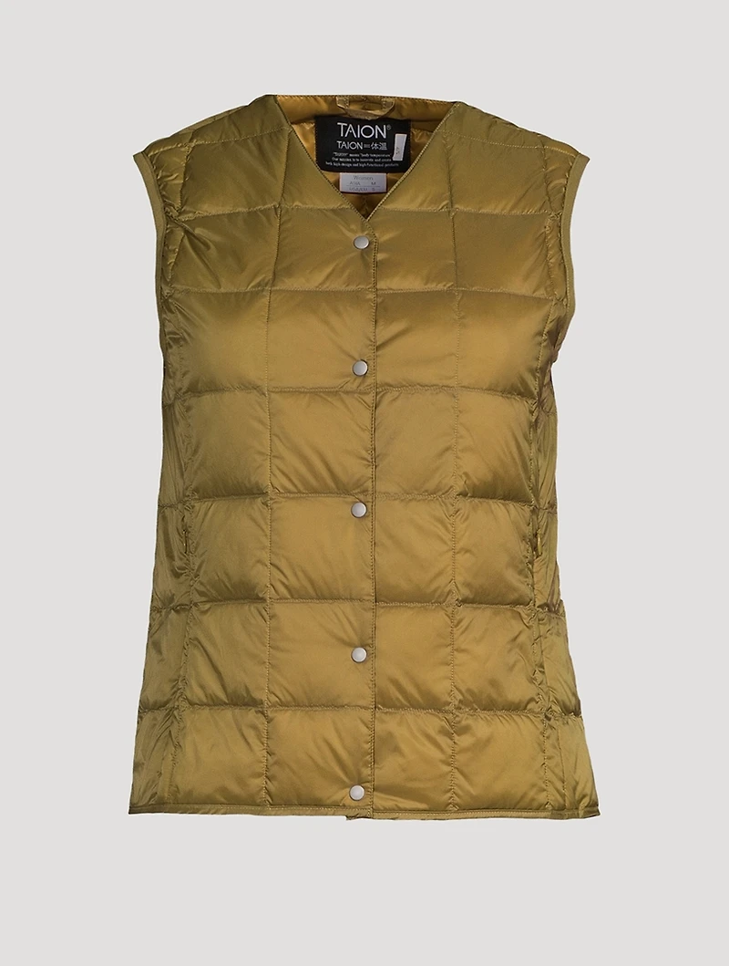 V-Neck Down Vest
