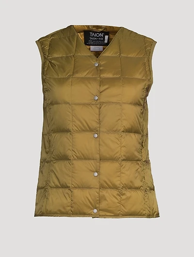 V-Neck Down Vest