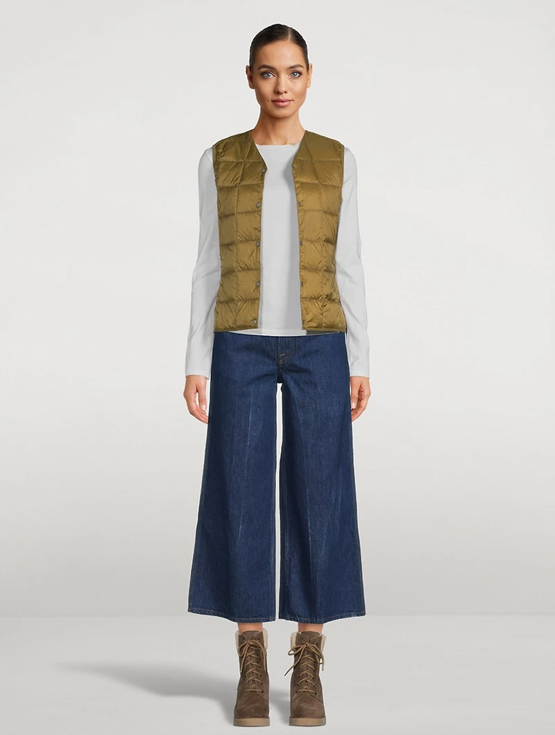 V-Neck Down Vest