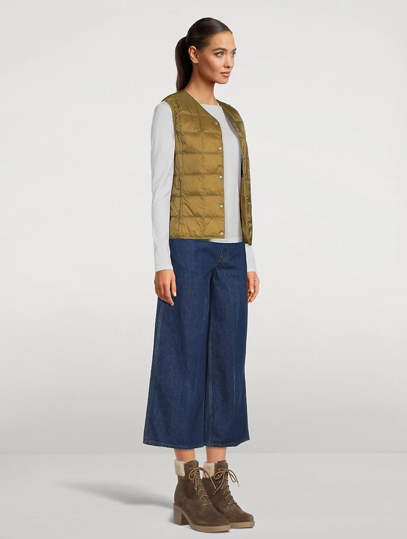 V-Neck Down Vest
