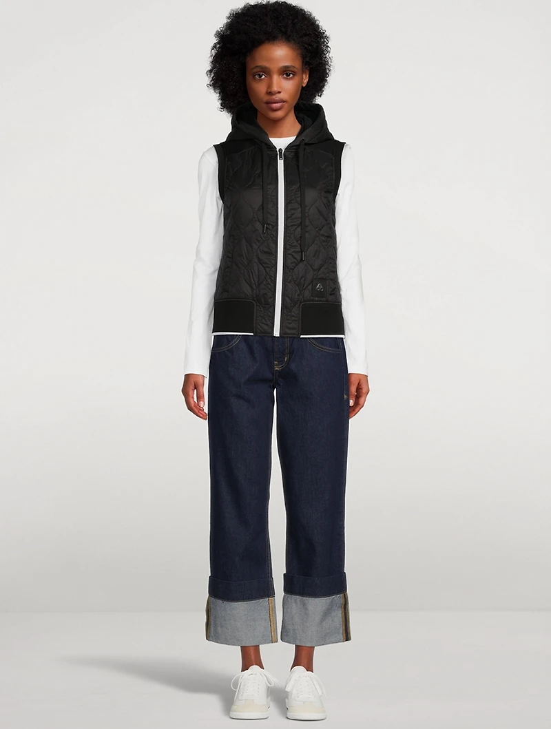 Rock Point Quilted Vest With Hood