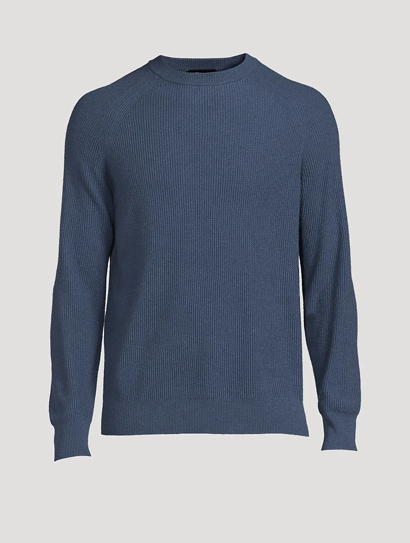 Cashmere Waffle-Knit Sweater