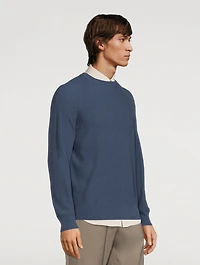 Cashmere Waffle-Knit Sweater