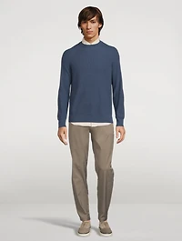 Cashmere Waffle-Knit Sweater