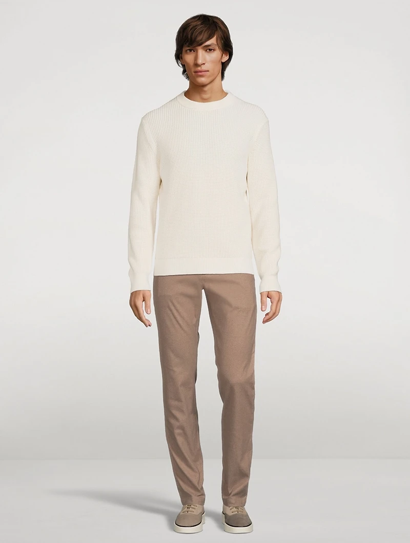 Cotton And Cashmere Crewneck Sweater