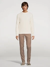 Cotton And Cashmere Crewneck Sweater