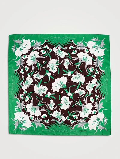 Silk Scarf In Floral Print