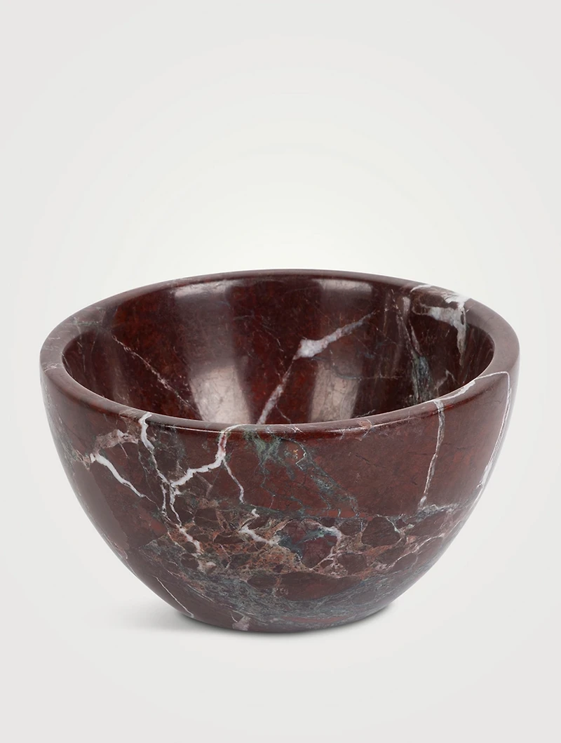 Medium Burgundy Marble Bowl