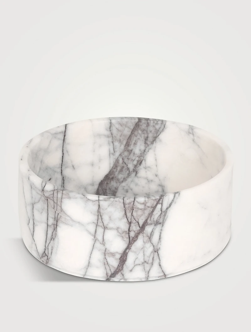 White Marble Fruit Bowl