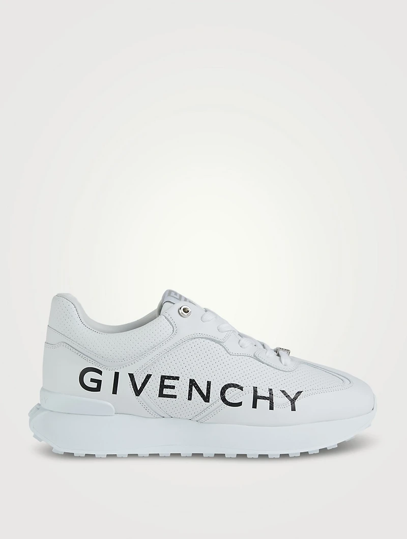 GIV Perforated Leather Runner Sneakers