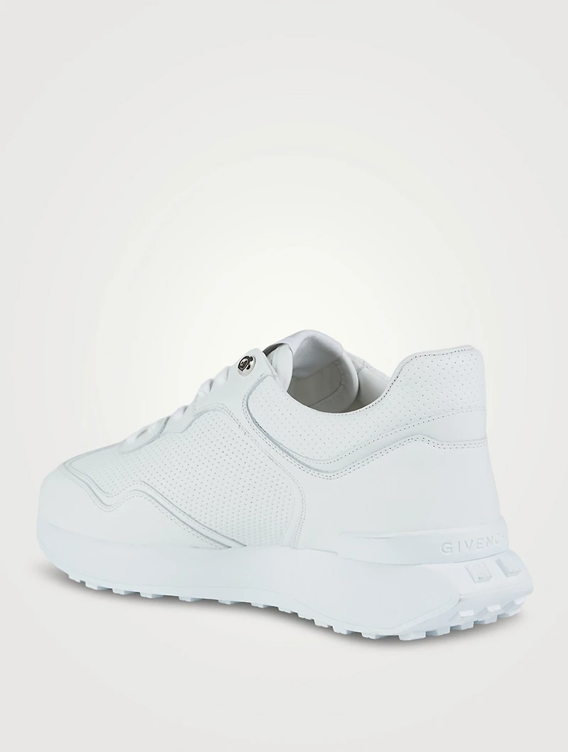 GIV Perforated Leather Runner Sneakers