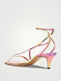 Amily Metallic Leather Sandals