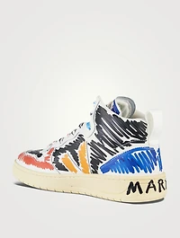 Marni x Veja V-15 Leather Sneakers