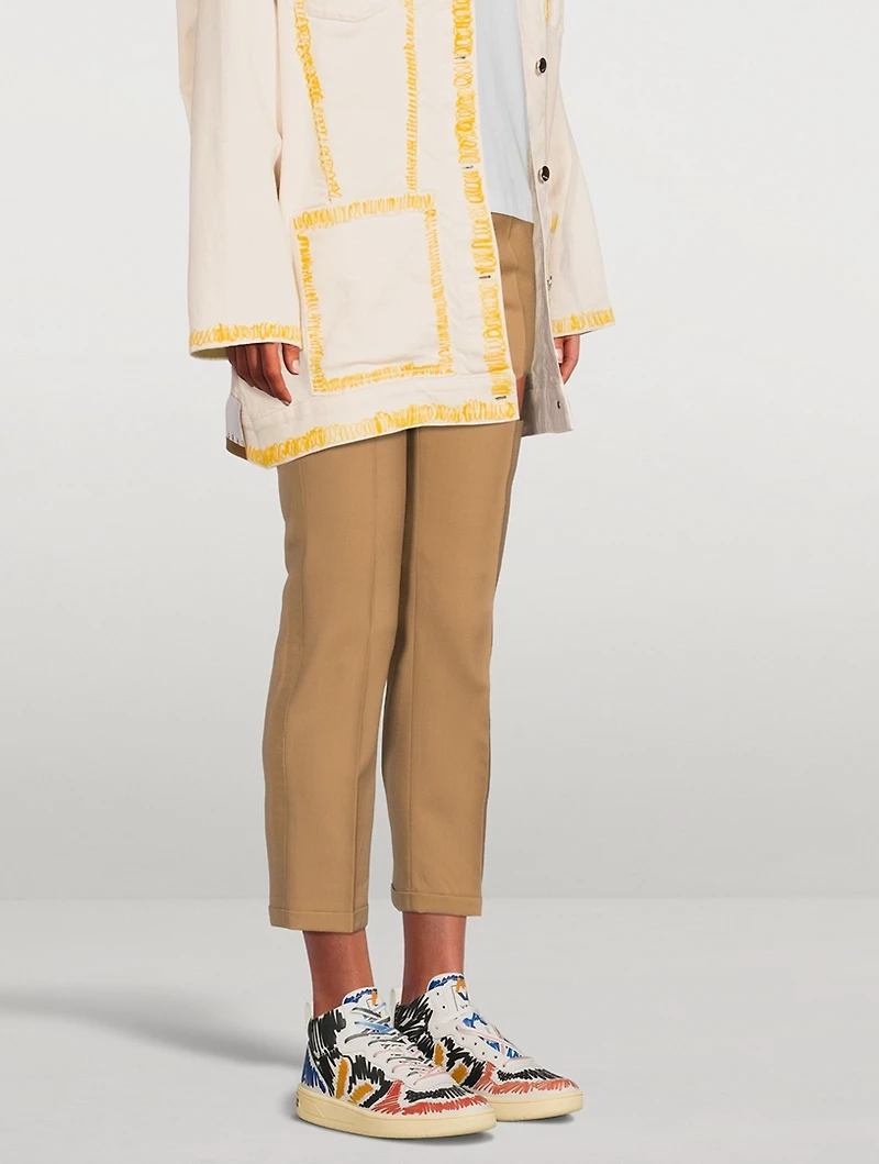 Marni x Veja V-15 Leather Sneakers