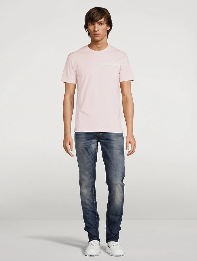 Selvedge Logo Tape Detail T-Shirt