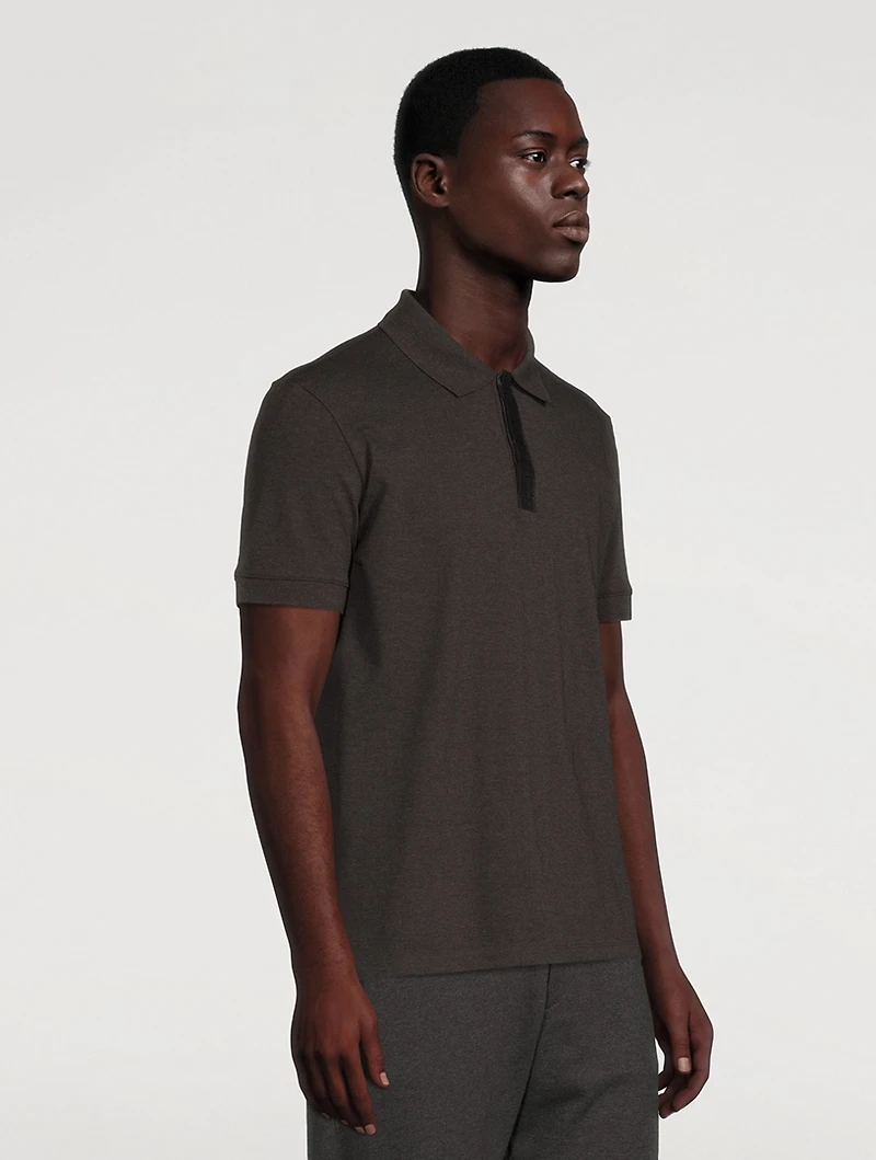 Selvedge Logo Tape Polo Shirt