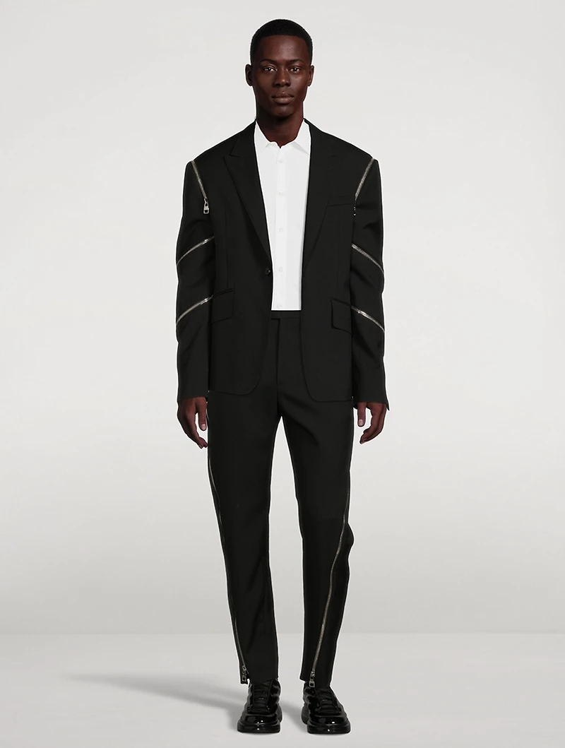 Wool Spiral Zip Jacket