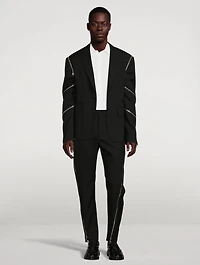 Wool Spiral Zip Jacket
