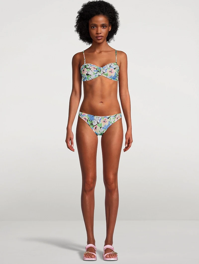 Convertible Bikini Top Floral Print