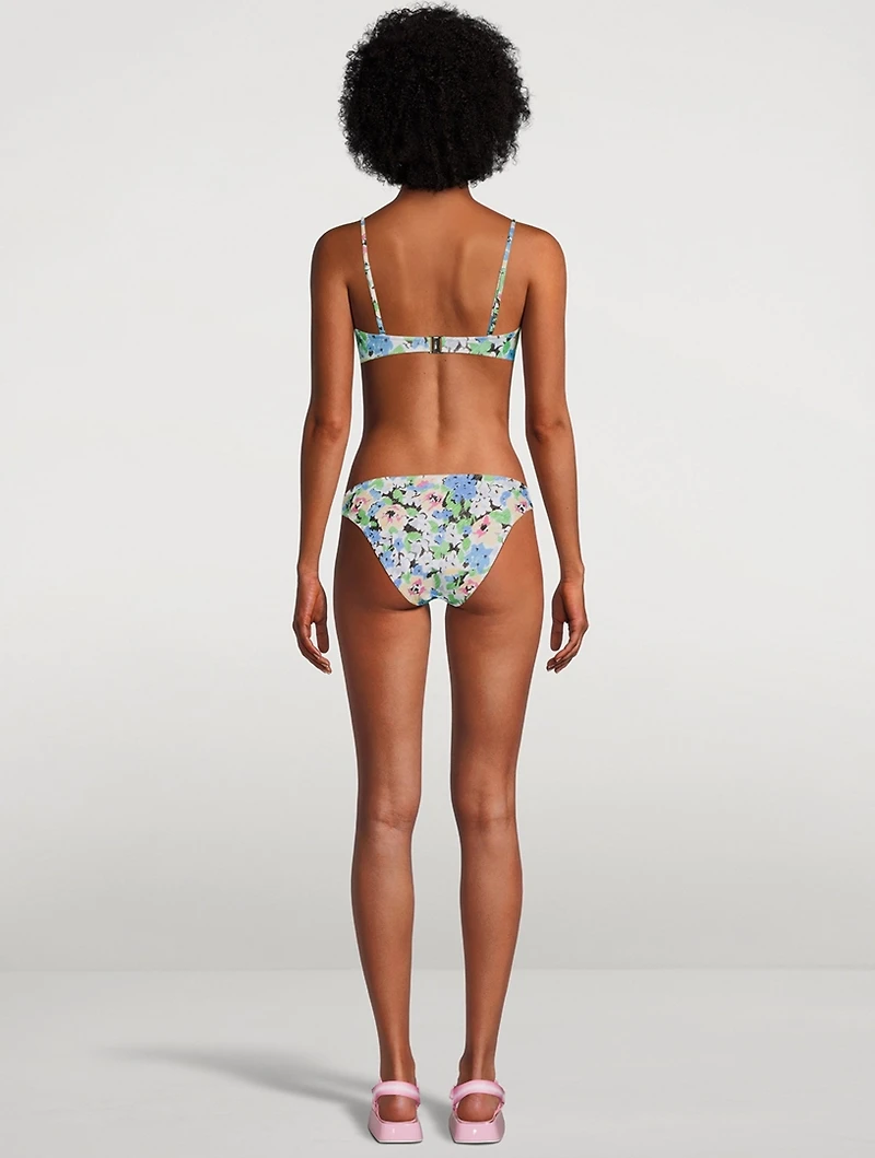 Convertible Bikini Top Floral Print