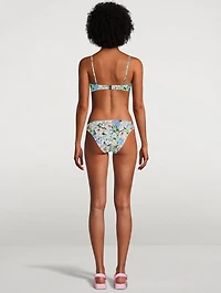 Convertible Bikini Top Floral Print