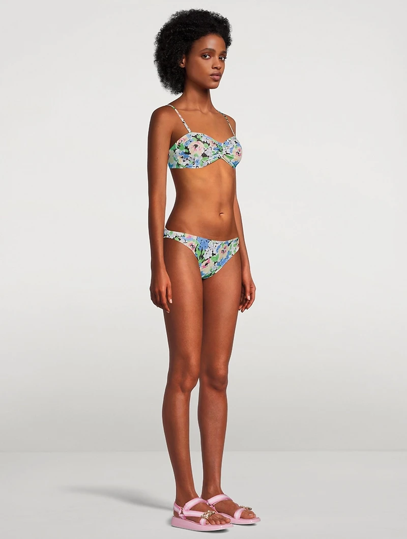 Convertible Bikini Top Floral Print