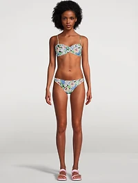 Low-Rise Bikini Bottom In Floral Print