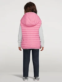 Kids Cupid Quilted Vest With Hood
