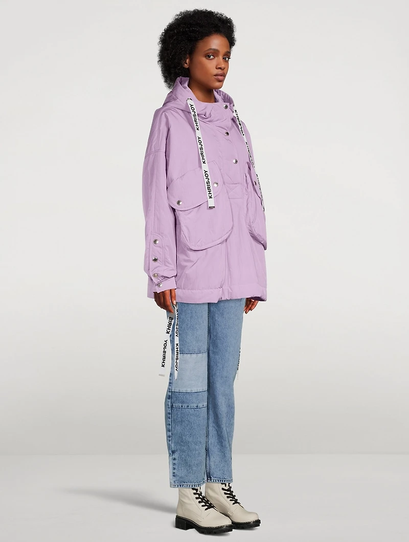 Puffer Anorak With Hood