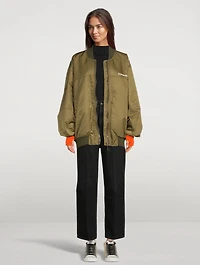 Satin Bomber Jacket