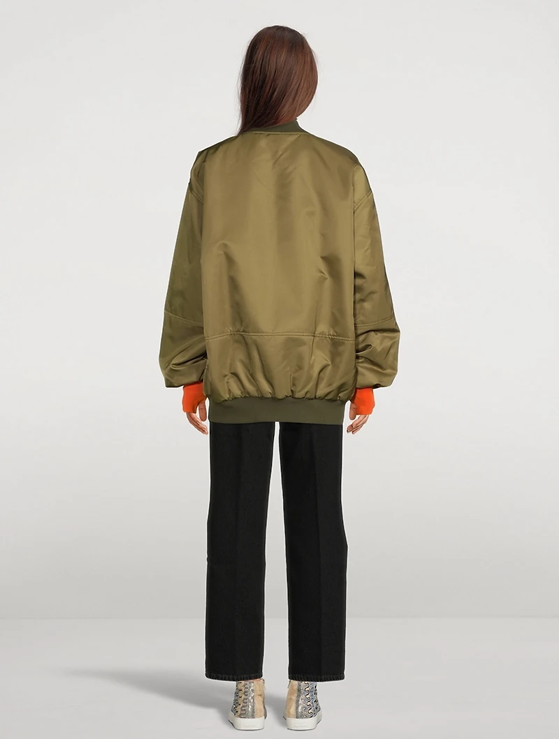Satin Bomber Jacket