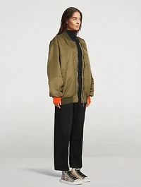 Satin Bomber Jacket