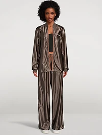 Satin Track Pants