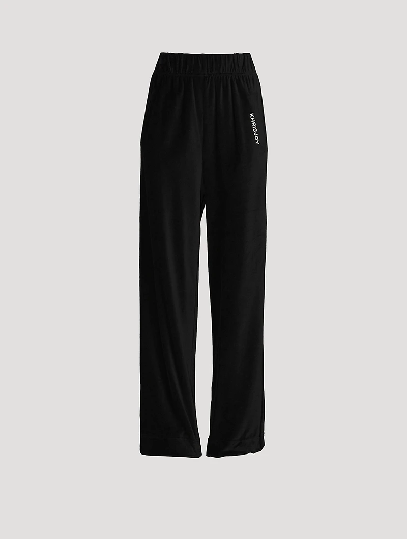 Velour Track Pants