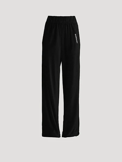 Velour Track Pants