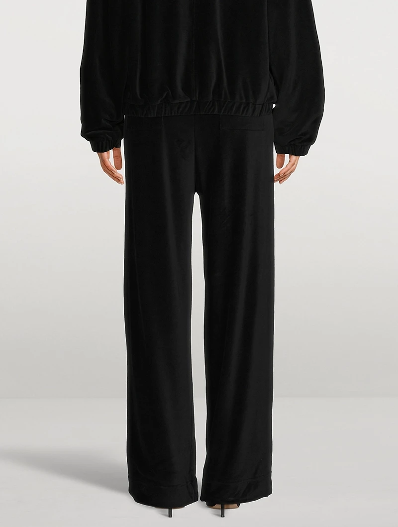 Velour Track Pants