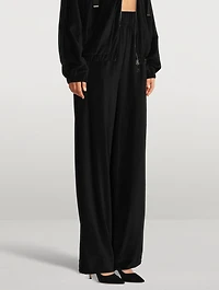 Velour Track Pants