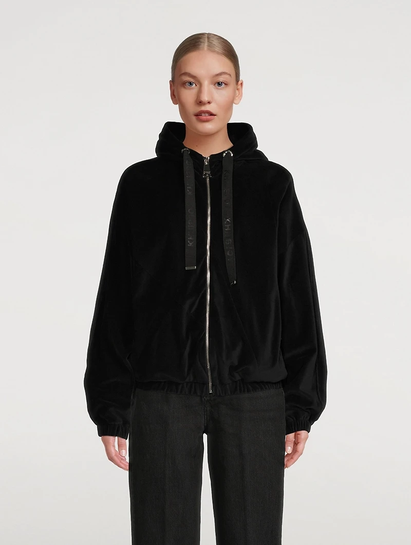 Velour Track Jacket
