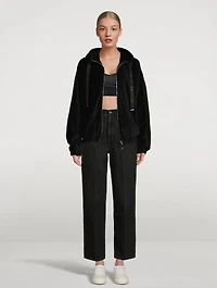 Velour Track Jacket